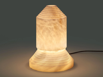 BABEL - LED alabaster table lamp with dimmer by Santa & Cole - view 2